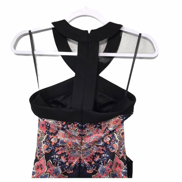 BeBe Floral Print Criss Cross straps Dress New D61 - Picture 9 of 9